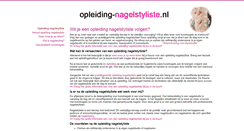 Desktop Screenshot of opleiding-nagelstyliste.nl