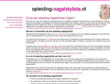 Tablet Screenshot of opleiding-nagelstyliste.nl